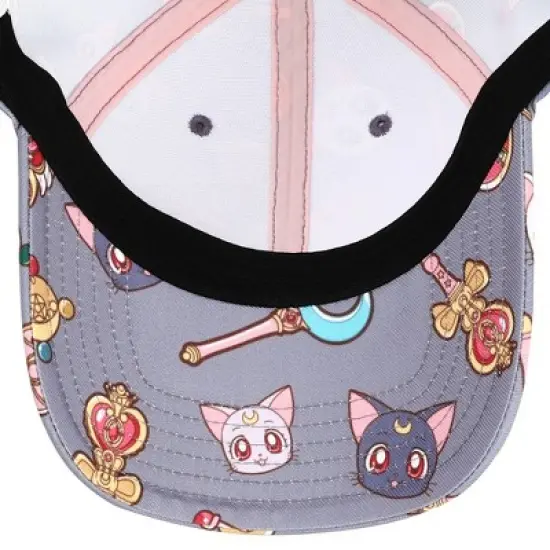 Sailor Moon Cats & Symbols All Over Print Snapback Hat image {4}