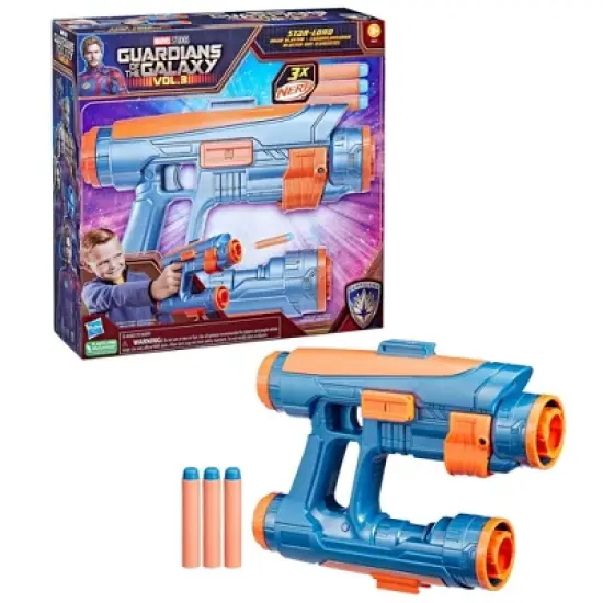 Marvel Guardians of the Galaxy Vol. 3 Star-Lord Nerf Quad Toy Blaster image {2}