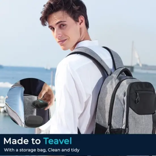 Men's Electric Razor with Smart Sensor - Waterproof Foil Shaver with 3D Floating Blades, USB-C Rechargeable, Travel Case Included image {6}