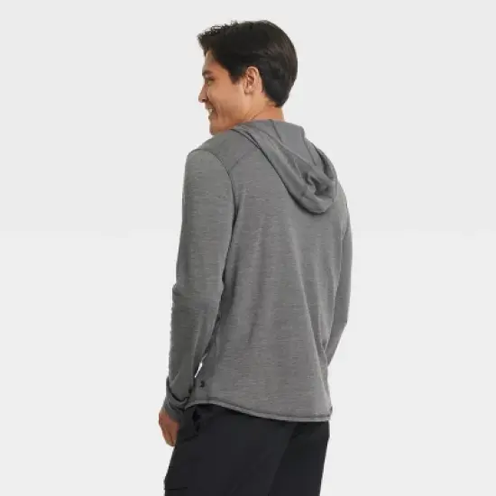 Men's Long Sleeve Merino Wool Hoodie - All in Motion&trade; image {1}