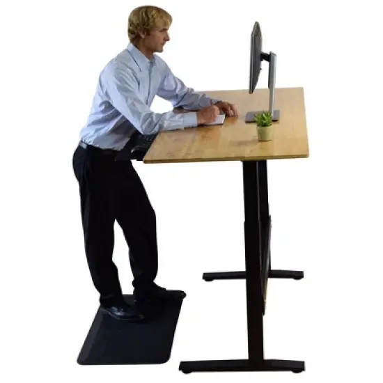 60"x30" Electric Standing Desk with Adjustability Natural Bamboo - Uncaged Ergonomics image {4}