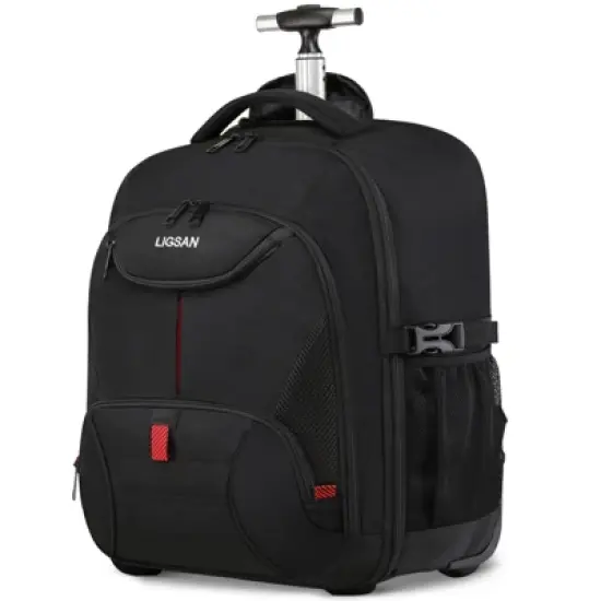 Rolling Backpack, Large Backpack with Wheels for Men Women Adults, 17inch Waterproof Wheeled Travel Laptop Backpack image {7}
