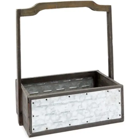 Farmlyn Creek 3 Packs Galvanized Metal Planter Box with Handle for Garden and Farmhouse D&eacute;cor, 3 Sizes image {7}