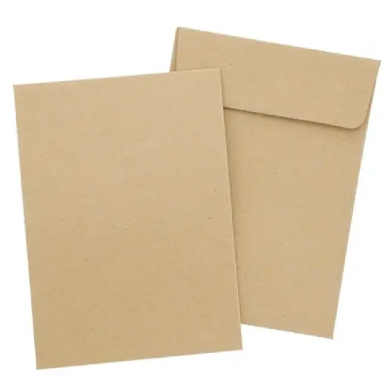 Juvale 100 Pack Small Seed Saving Envelopes - 4.5x3.25 Self Adhesive Blank Packets for Coins, Stamps (Brown) image {7}