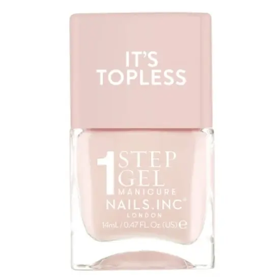 Nails.INC It&rsquo;s Topless, 4-in-1 Base Coat, Treatment, Color and Top Coat 1-Step Gel Nail Polish - 0.47 fl oz image {18}
