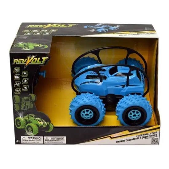 Goodly Toys RevVolt Four Wheel Stunt RC Vehicle - Blue image {7}