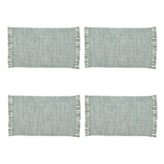 Park Designs Barely Blue Basketweave Placemat Set of 4 image {3}