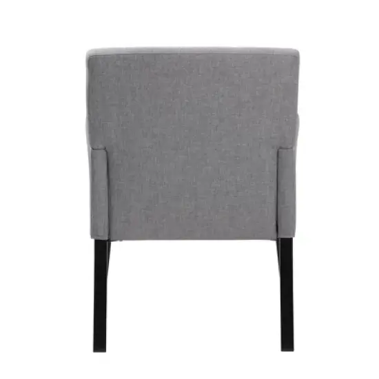 Box Arm Linen Guest Chair Gray - Boss Office Products image {2}