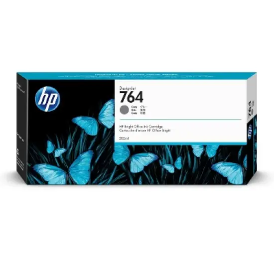 HP 764 300-ml Gray DesignJet Ink Cartridge, C1Q18A image {4}
