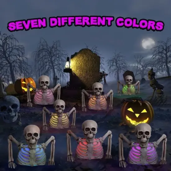 Presence 10-inch Halloween Colorful Groundbreaker Skeleton image {4}