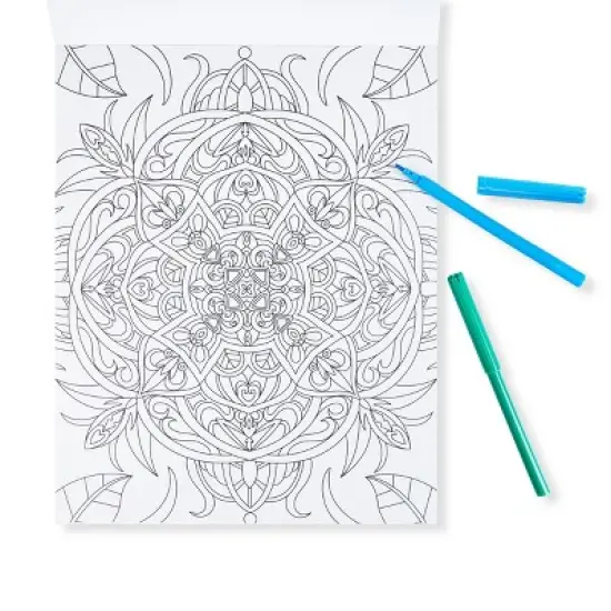 Complex Coloring Book with Markers Mandala - Bullseye's Playground&trade; image {2}
