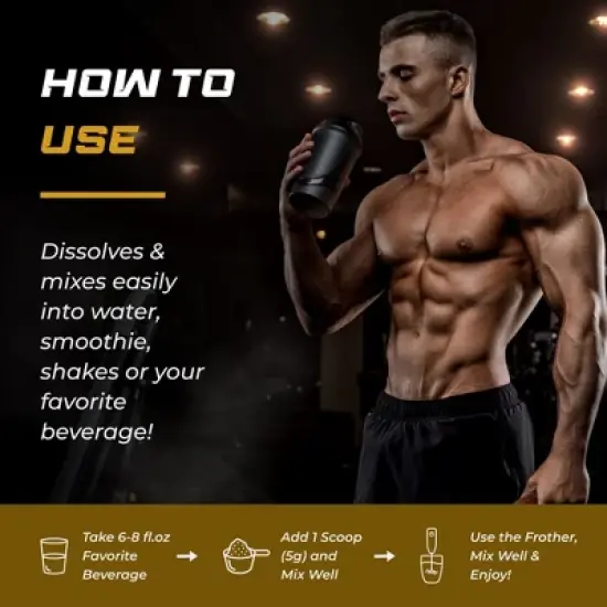 Sandhu's Creapure German Creatine Monohydrate Powder Supplements for Men & Women, Unflavored, 60 Servings, 300 gms, Supports Lean Muscle Building image {6}