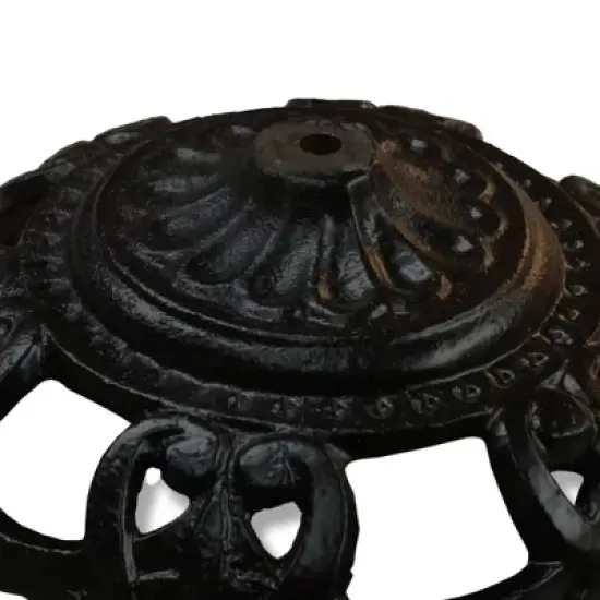 Cast Iron Oil Lamp Bowl for Wall Lamps 5.25 in Inside Diameter Bracket Not Included image {2}
