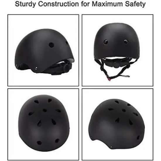 Evita Adjustable Helmet for Ages 5-16 Kids with Elbow Knee Wrist Pads image {6}