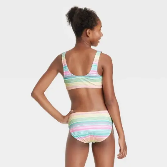 Girls' Venice Striped Bikini Set - art class&trade; image {2}