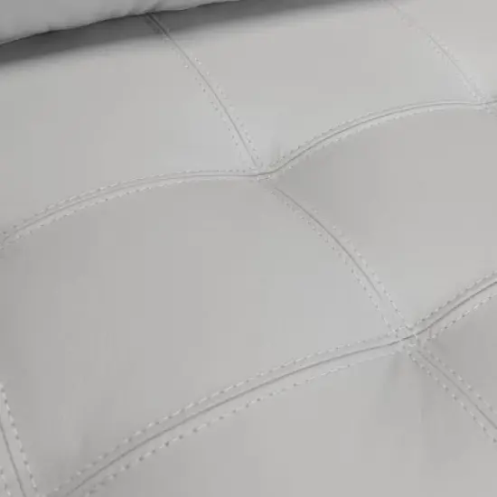 Wynne Genuine Leather Sofa Dove Gray - Armen Living image {5}