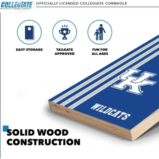 NCAA Kentucky Wildcats 2'x3' Wood Cornhole Set image {2}