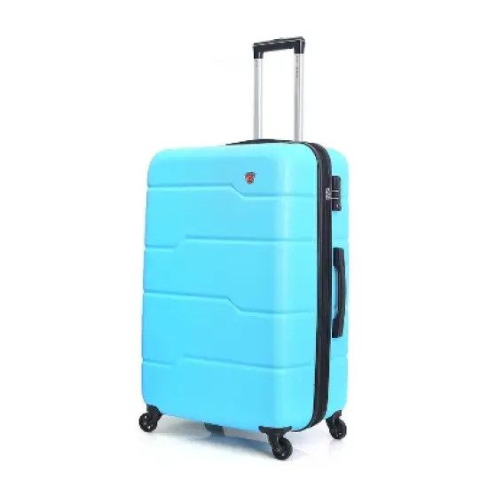DUKAP Rodez Lightweight Hardside Large Checked Spinner Suitcase image {9}