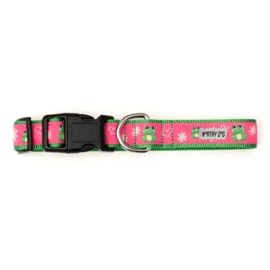 The Worthy Dog Ribbit Dog Collar image {2}