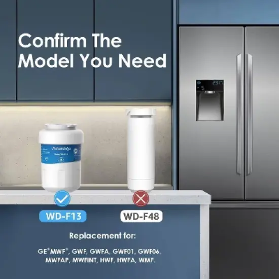 Waterdrop 9pk WD-F13 Replacement for GE MWF Refrigerator Water Filter image {1}