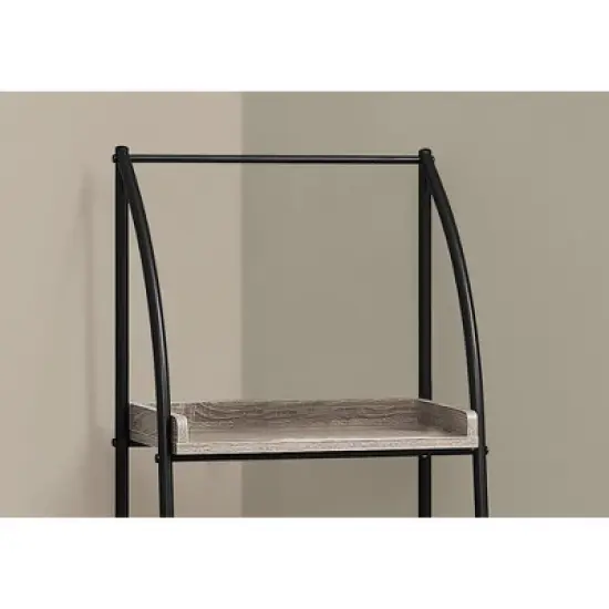 48" Metal Bookcase Dark Taupe - EveryRoom image {2}