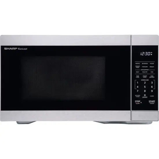 Sharp SMC1162HS 1.1 Cu. Ft. Stainless Steel Countertop Microwave image {4}