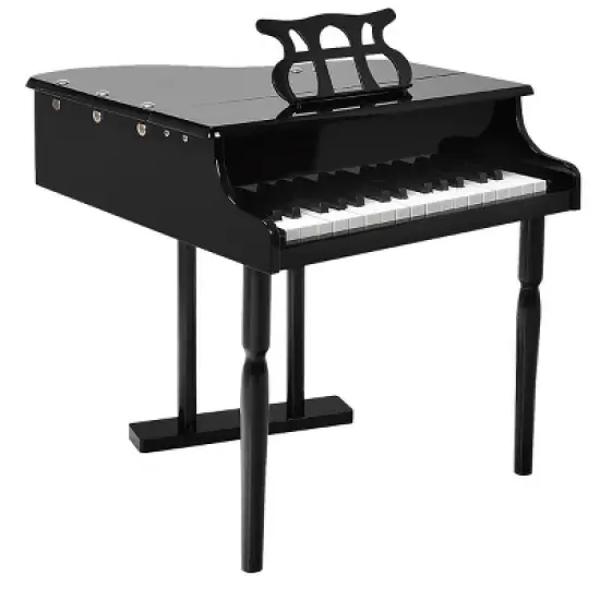 Childs 30 key Toy Grand Baby Piano w/ Kids Bench Wood Black New image {6}