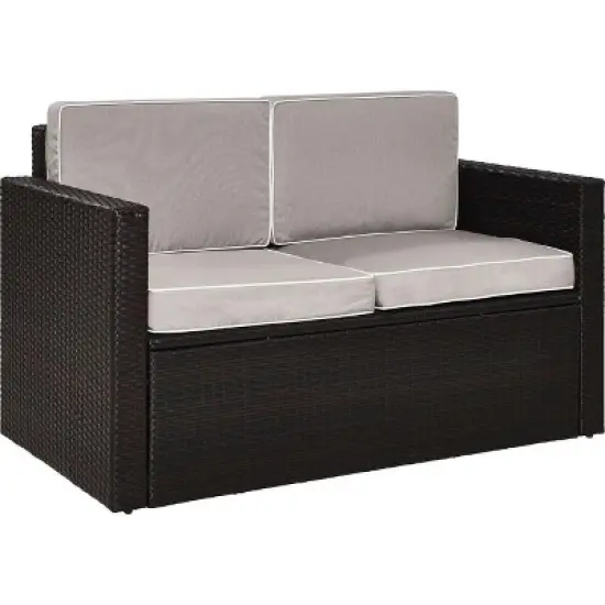 HomeStock Palm Harbor Outdoor Wicker Sofa image {9}