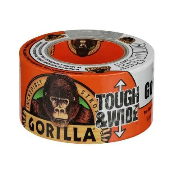 Gorilla Glue  Duct Tape,White,2 7/8 in x 25 yd,0.7 mil 6025302 image {2}