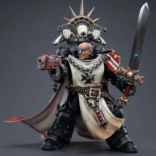 Black Templars Marshal Baldeckrath 1/18 Scale | Warhammer 40K | Joy Toy Action figures image {4}