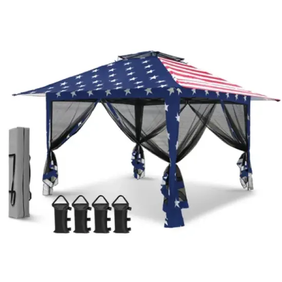 EAGLE PEAK Pop Up Gazebo with Mesh Netting image {8}