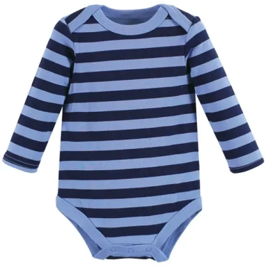 Hudson Baby Infant Boy Cotton Long-Sleeve Bodysuits, Mommys Little Boy image {3}