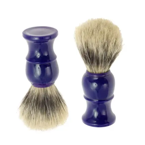 Unique Bargains Durable Shaving Brush 3.94"x1.3" Blue 1 Pc image {3}