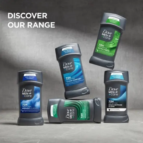 Dove Men+Care 72-Hour Solid Deodorant Stick Cool Fresh Aqua Scent - 2.7oz image {3}