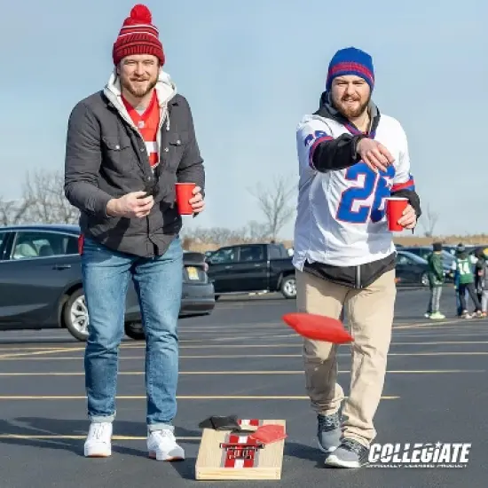 NCAA Texas Tech Red Raiders 1'x2' Wood Cornhole Set image {5}