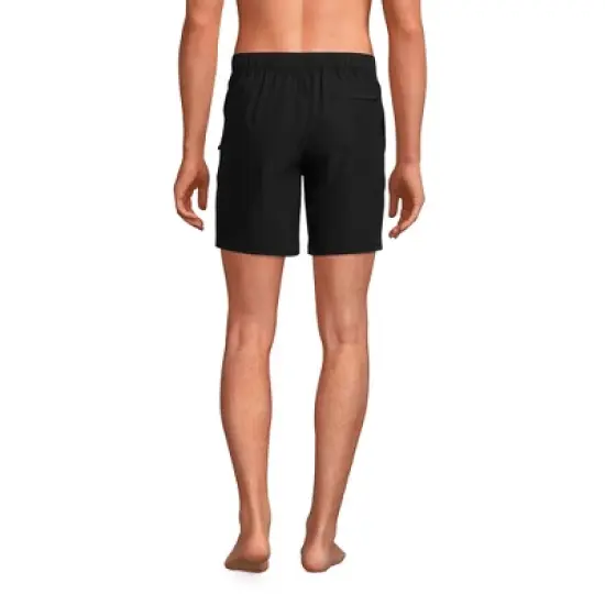 Lands' End Men's Unlined Hybrid Swim Shorts image {1}