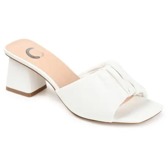 Journee Collection Womens Briarr Open Square Toe Block Heel Sandals image {14}