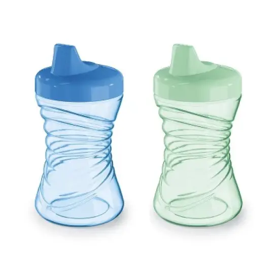 NUK 10 fl oz Fun Grips Hard Spout - Blue/Green - 2pk image {7}
