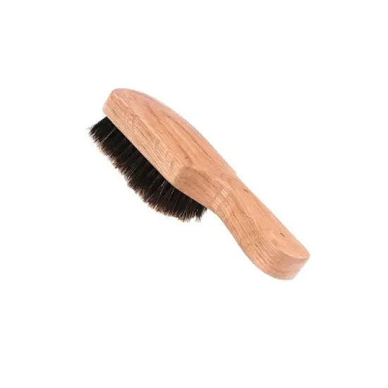 Bass Brushes - Men's Hair Brush Wave Brush 100% Pure Premium  Natural Boar Bristle SOFT Genuine Natural Wood Handle Classic Club/Wave Style Oak Wood image {3}