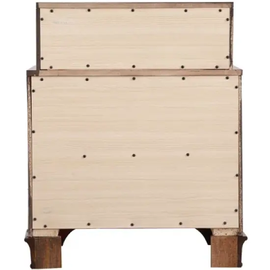 Passion Furniture LaVita 3-Drawer Oak Nightstand (29 in. H x 17 in. W x 24 in. D) image {3}