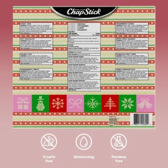 ChapStick Cozy Countdown Holiday Lip Balms 12-Pack, Advent Calendar image {8}