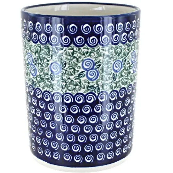 Blue Rose Polish Pottery 832 Zaklady Utensil Jar image {16}