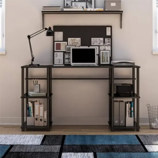 Agate Toolless Double Pedestal Computer Desk - Room & Joy image {3}