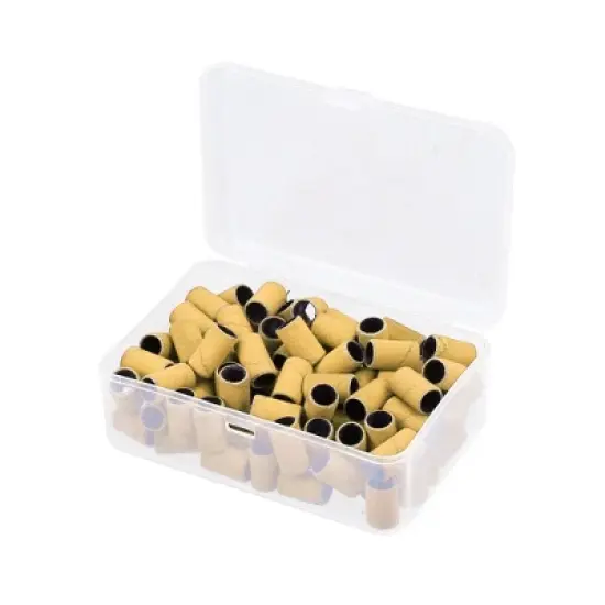 Unique Bargains 240 Grit Nail Drill Bits Sanding Bands Gel File Polish Remover For Electric Nail Tools 100 Pcs image {10}