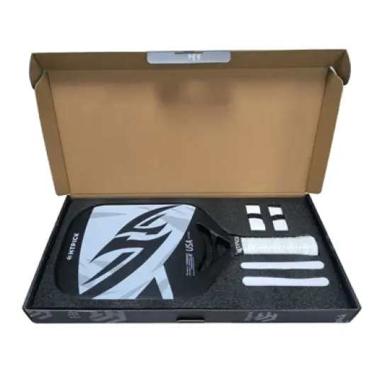 Aukfa carbon fiber pickleball racket &ndash; 14mm polypropylene honeycomb core, UV frosting process, heat press molding, lightweight professional racket image {10}