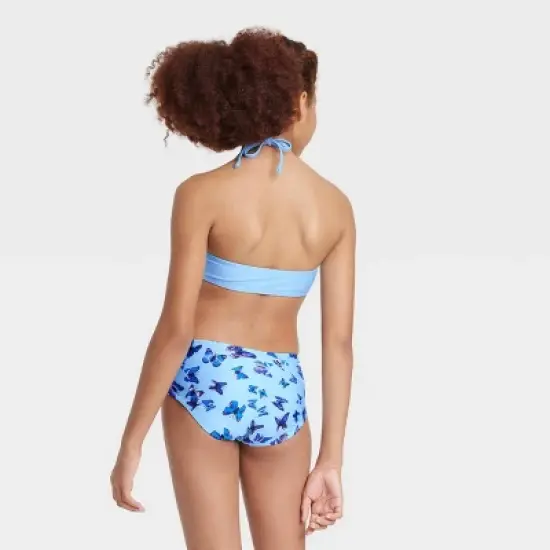Girls' 3pc Flutter Away Swimwear Set - art class&trade; Blue image {2}