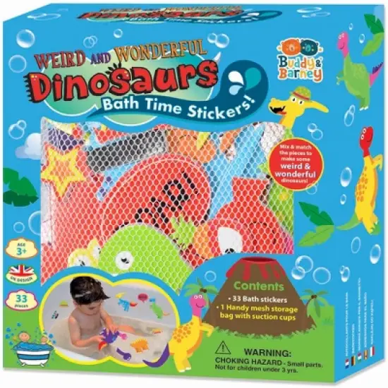 Buddy & Barney: Weird & Wonderful Dinosaurs Bath Time Stickers - Age 3+ image {2}