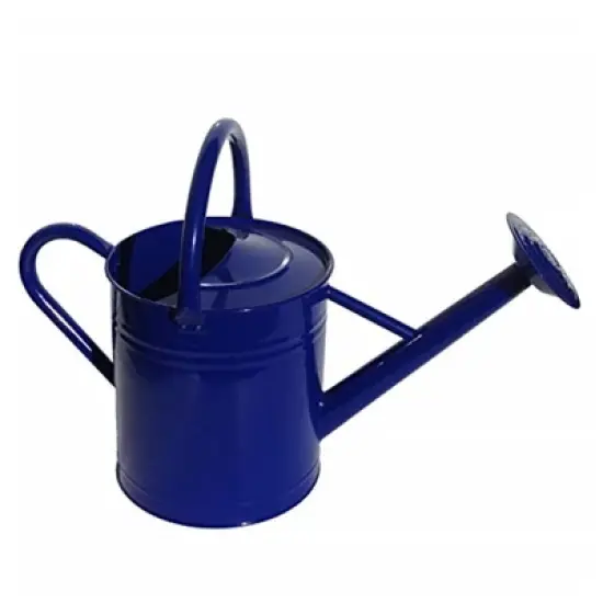 Gardener Select Metal Watering Can, Blue, 1.85 Gallon image {1}
