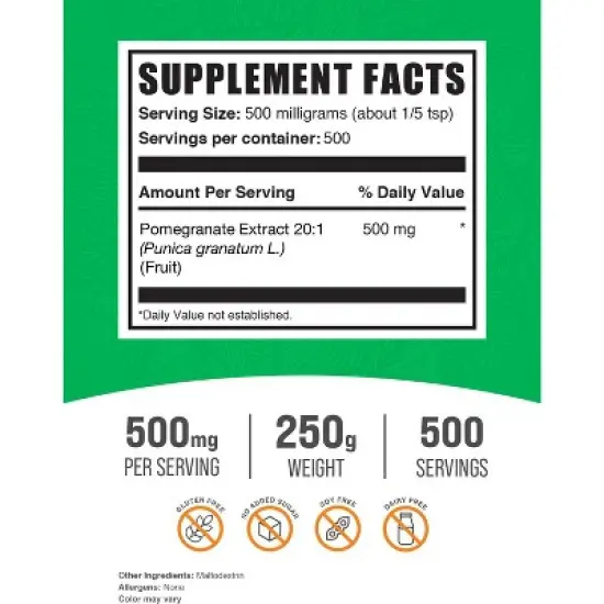 BulkSupplements Pomegranate Extract Powder image {1}