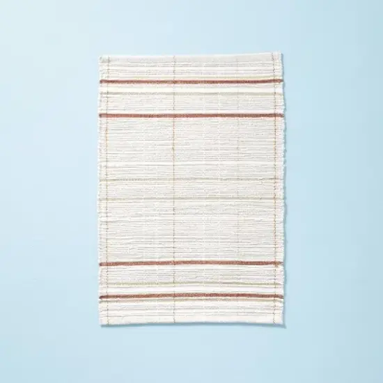 Scatter Stripe Rug Cream/Brown - Hearth & Hand&trade; with Magnolia image {5}
